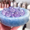 Blue Calcite Round Bowl