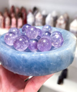 Blue Calcite Round Bowl