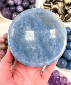 Blue Calcite Round Bowl