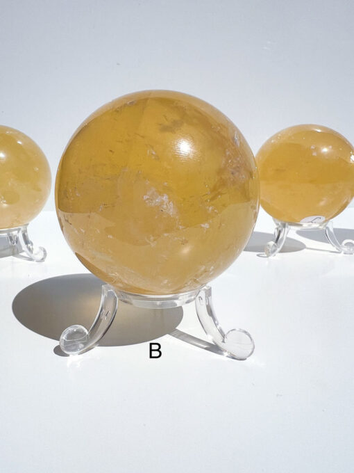 Honey Calcite sphere