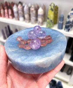 Blue Calcite Round Bowl