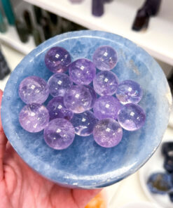 Blue Calcite Round Bowl