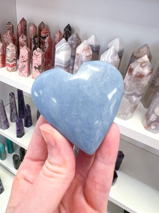 Angelite heart