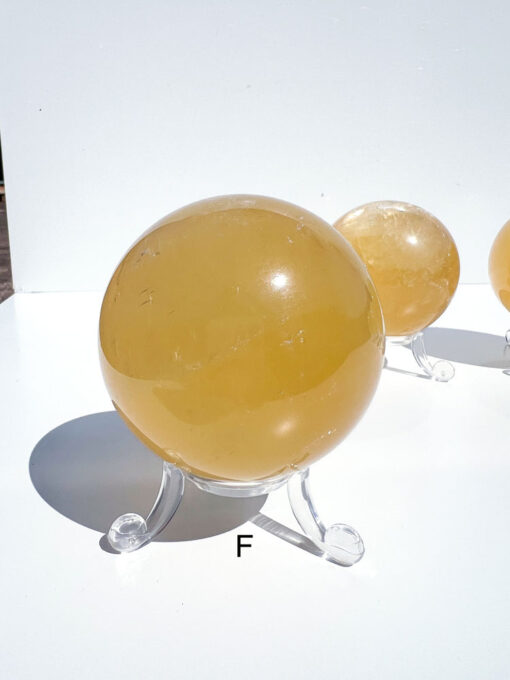 Honey Calcite sphere