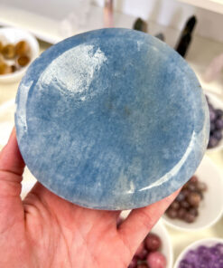 Blue Calcite Round Bowl