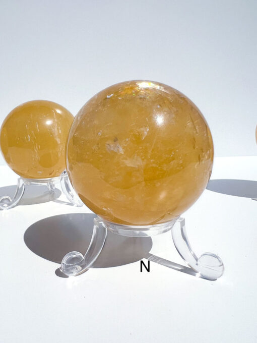 Honey Calcite sphere