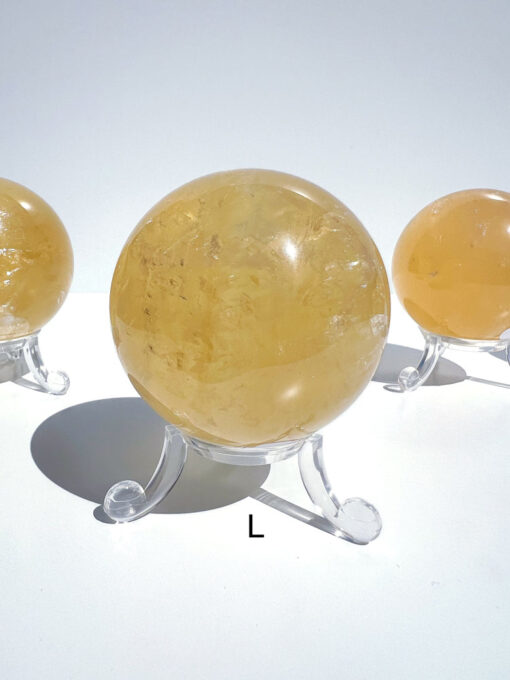 Honey Calcite sphere