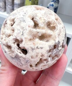 druzy Crazy Lace Agate sphere