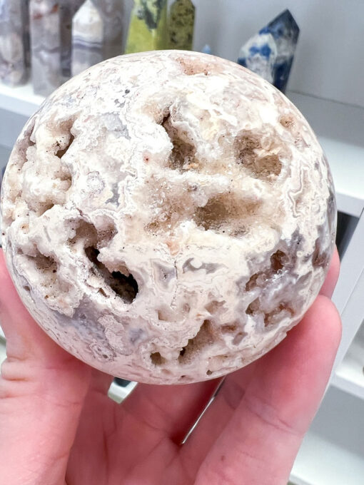 druzy Crazy Lace Agate sphere