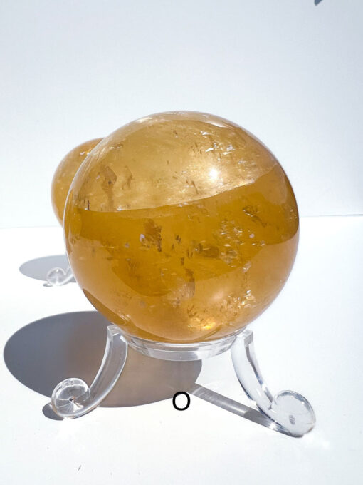 Honey Calcite sphere