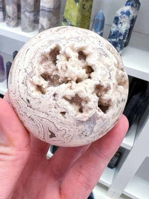 druzy Crazy Lace Agate sphere