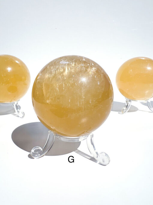 Honey Calcite sphere