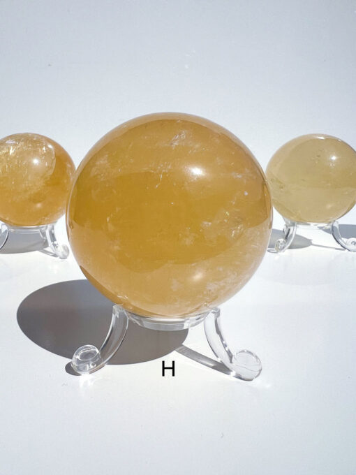 Honey Calcite sphere