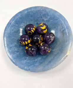 Blue Calcite Round Bowl