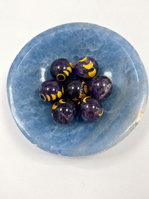 Blue Calcite Round Bowl