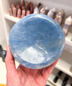 Blue Calcite Round Bowl