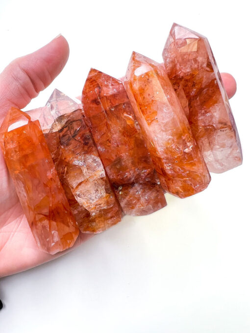 Fire Quartz point