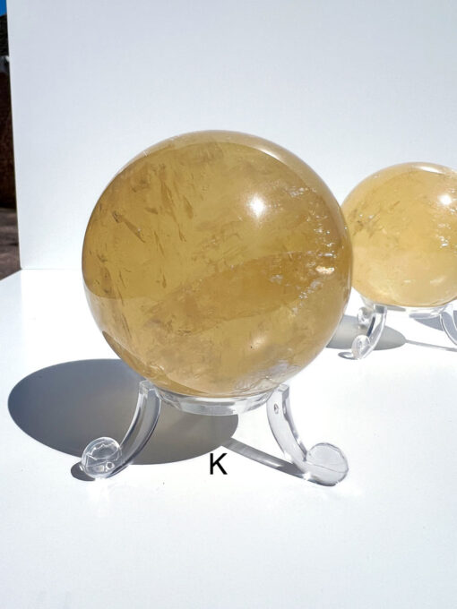 Honey Calcite sphere