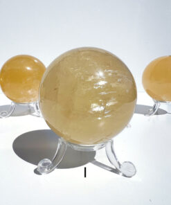 Honey Calcite sphere