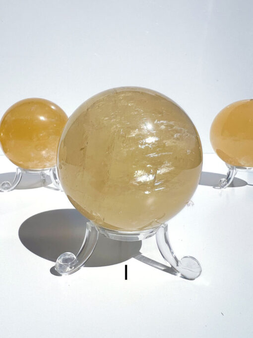 Honey Calcite sphere