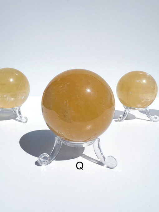 Honey Calcite sphere