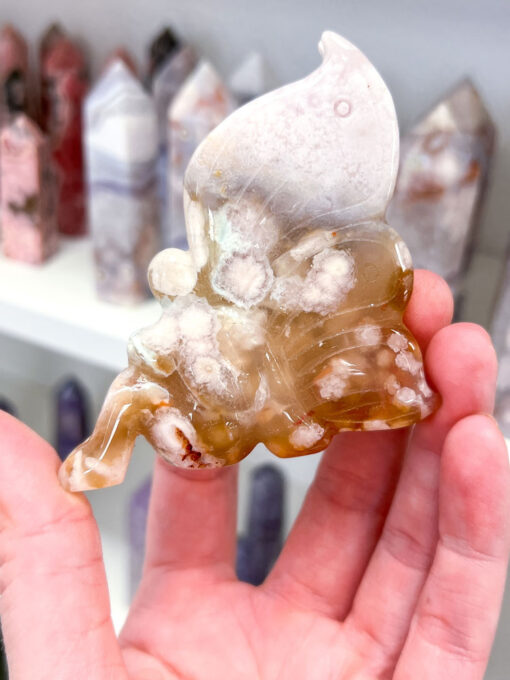 Flower Agate Fairy Carving