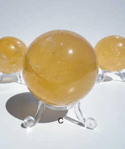 Honey Calcite sphere