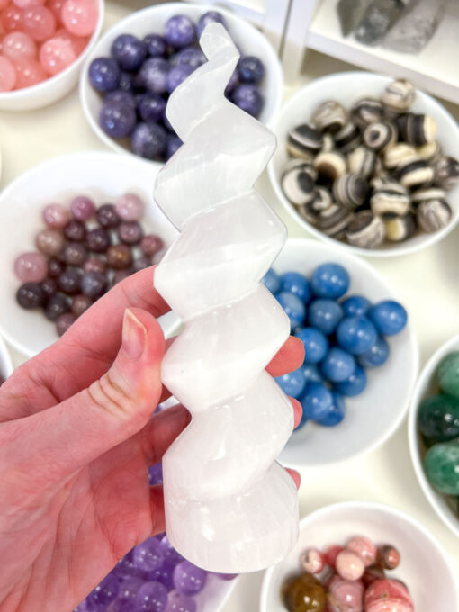 Selenite spiral tower