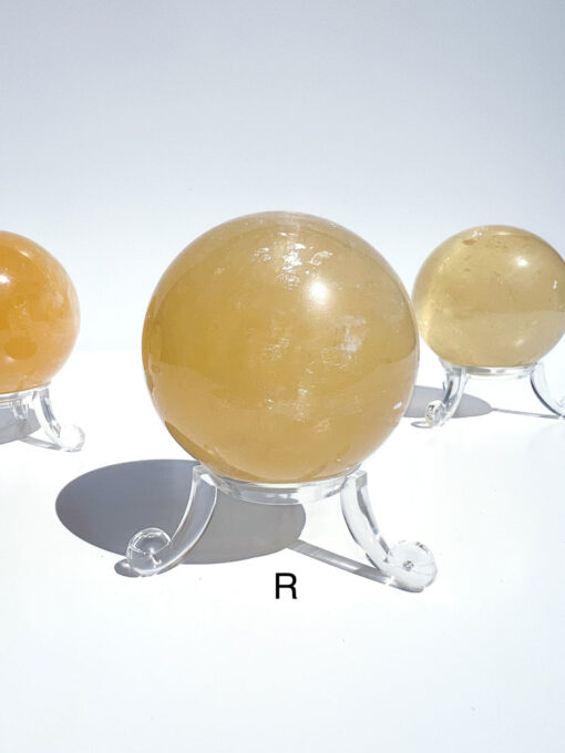 Honey Calcite sphere