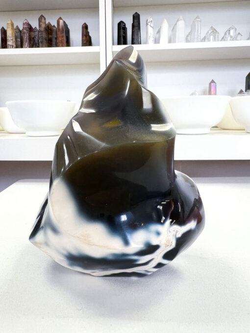 Orca Agate flame