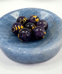 Blue Calcite Round Bowl