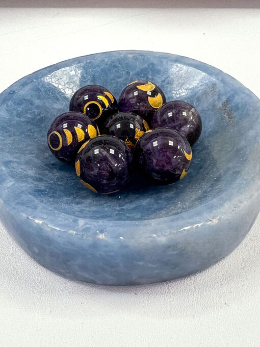 Blue Calcite Round Bowl