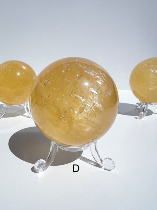 Honey Calcite sphere