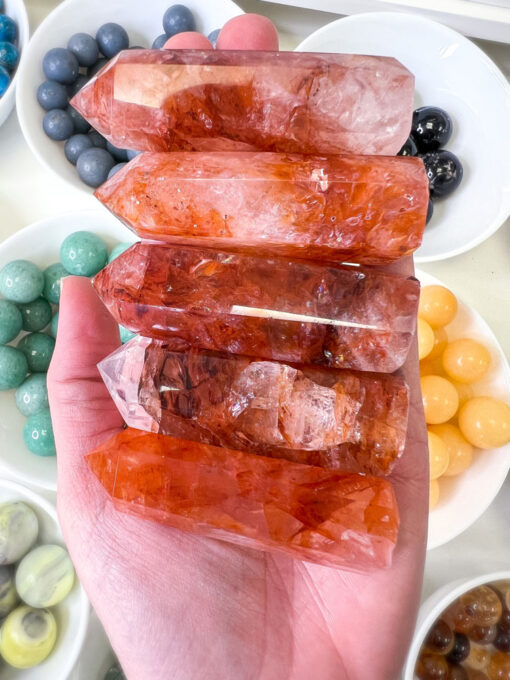 Fire Quartz point