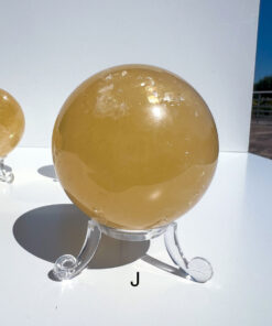 Honey Calcite sphere