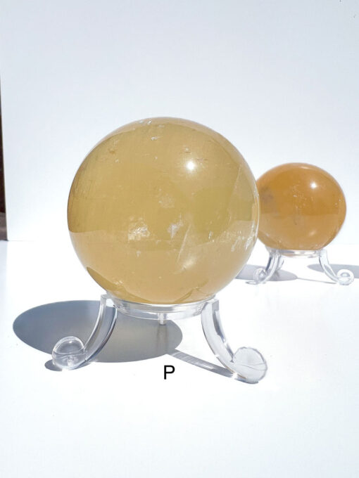 Honey Calcite sphere