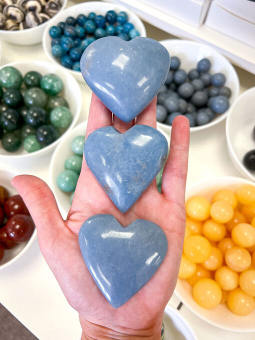 Angelite heart