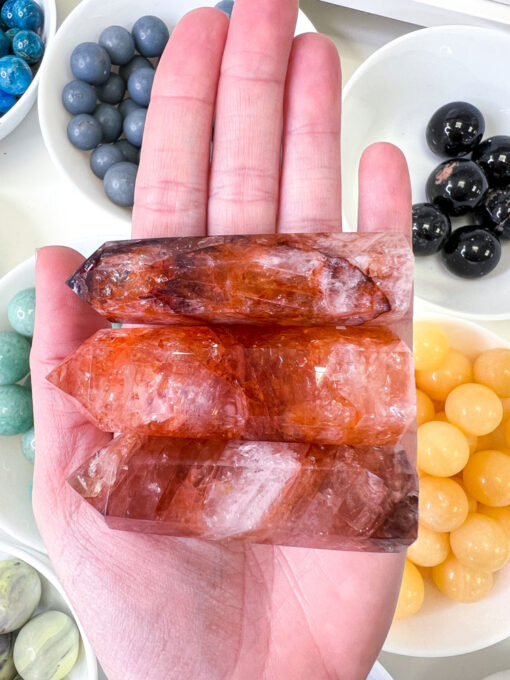 Fire Quartz point