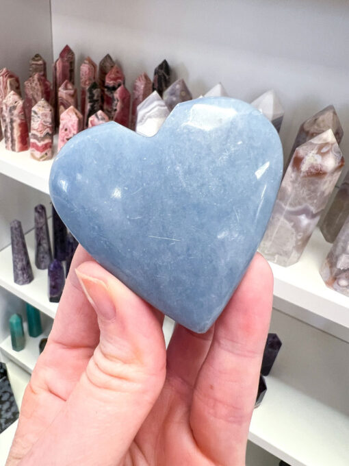 Angelite heart