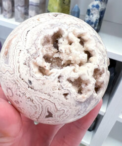 druzy Crazy Lace Agate sphere