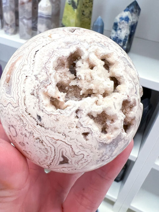 druzy Crazy Lace Agate sphere