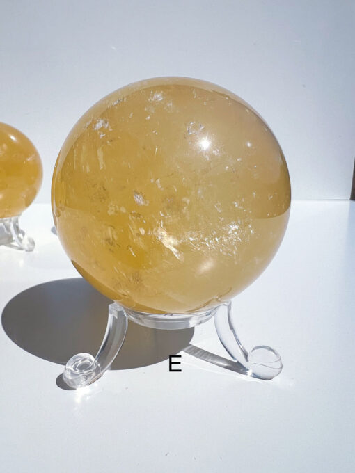 Honey Calcite sphere