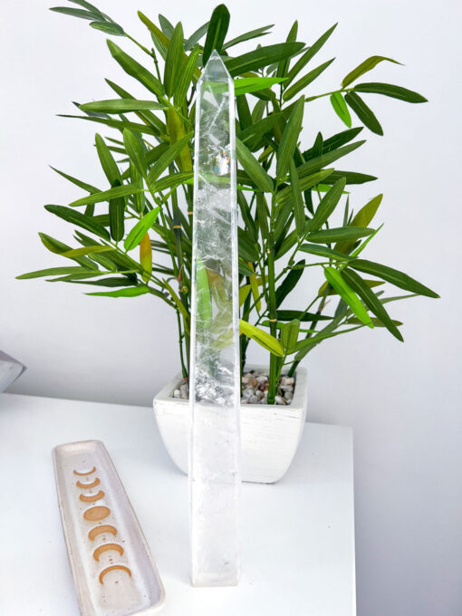 Large Clear Quartz tower