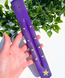 Purple Celestial Wooden Incense Stick Holder