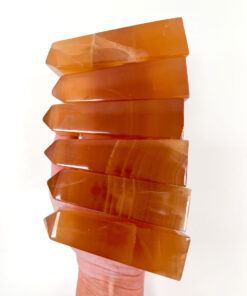 high quality Honey Calcite obelisk