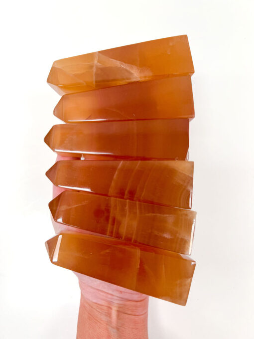 high quality Honey Calcite obelisk