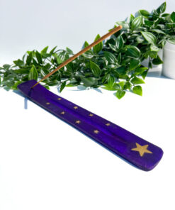 Purple Celestial Wooden Incense Stick Holder