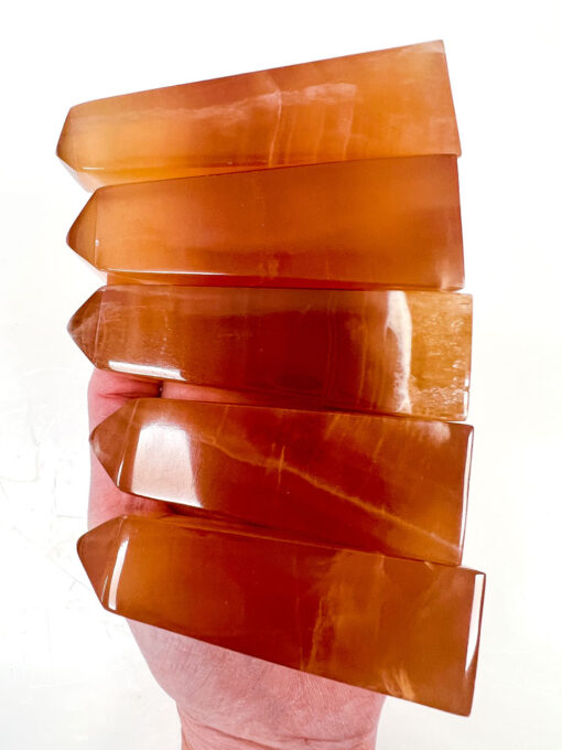 high quality Honey Calcite obelisk