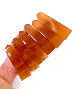 high quality Honey Calcite obelisk