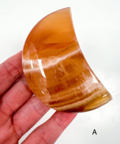 Honey Calcite moon